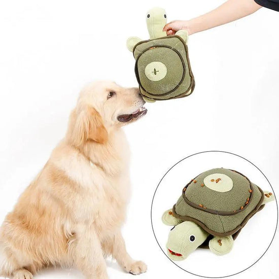 High Quality Pet Dog Tortoise Plush Toy Maroon Asteria