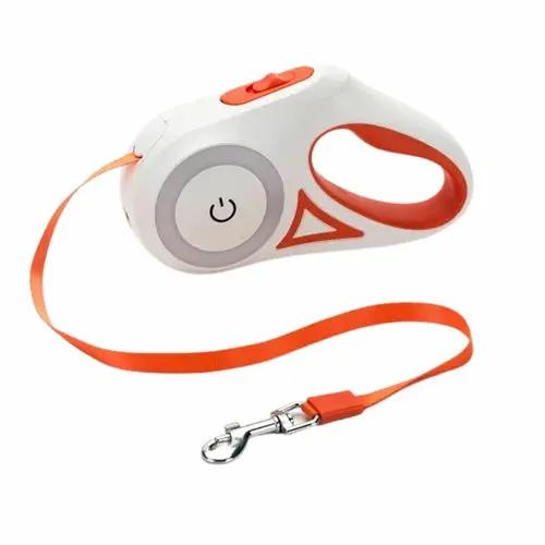 Automatic Retractable Lighting Dog Leash Yellow Pandora