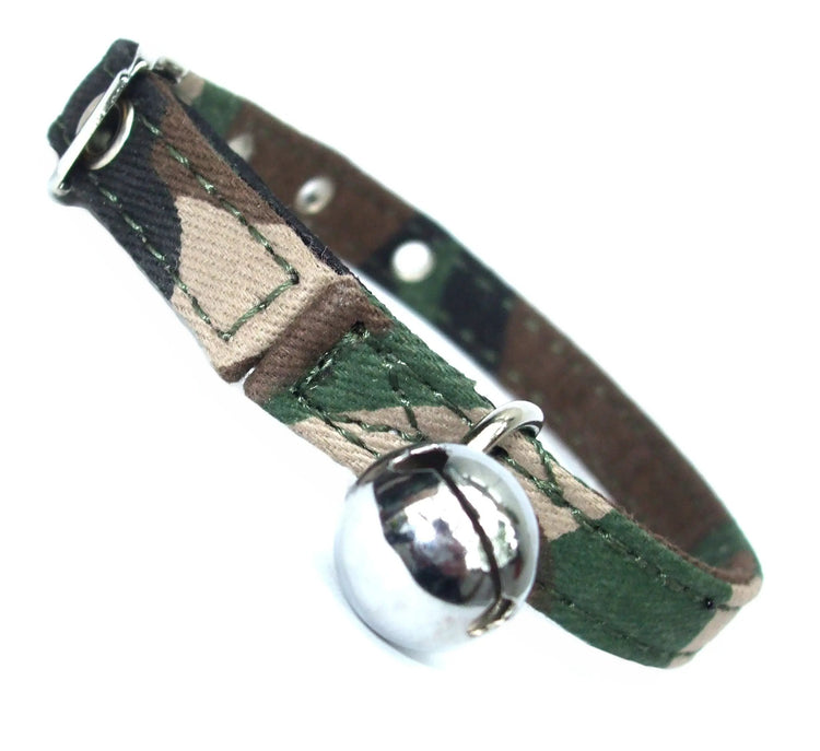 Army Canvas Cat Collar Salmon Oscar