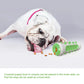Pet Dog Bone Shape Molar Teeth Cleaner Brushing Stick Interactive Chew Maroon Asteria