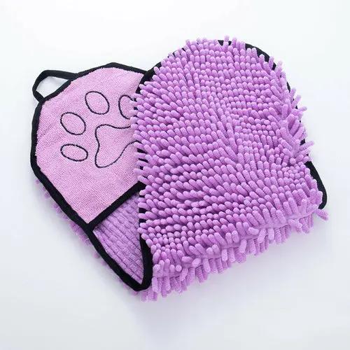 Quick-Drying Cat Bath Towel For Pets Towel Dog Towels Maroon Asteria