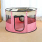 Portable Pet House Oxford Cloth Crate Room Playing Maroon Asteria