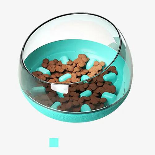 Space Capsule Dog Bowl Slow Food Bowl Tumbler Cat Bowl Maroon Asteria