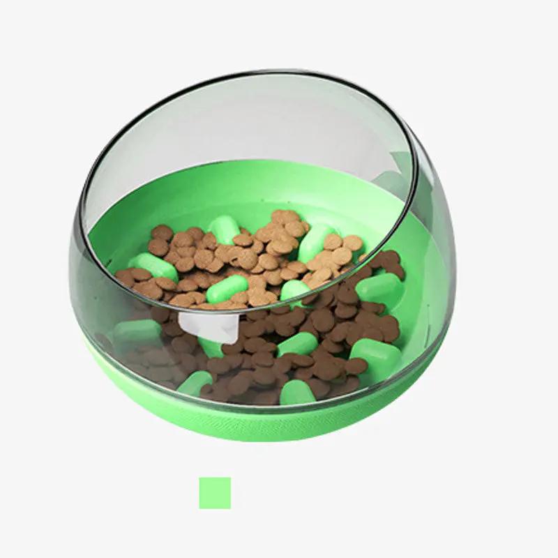 Space Capsule Dog Bowl Slow Food Bowl Tumbler Cat Bowl Maroon Asteria