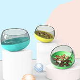 Space Capsule Dog Bowl Slow Food Bowl Tumbler Cat Bowl Maroon Asteria