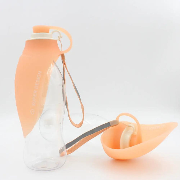 Portable Pet Water Dispenser Feeder Leak Proof Maroon Asteria