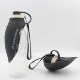 Portable Pet Water Dispenser Feeder Leak Proof Maroon Asteria