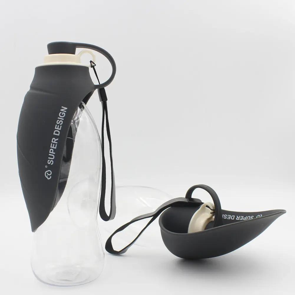 Portable Pet Water Dispenser Feeder Leak Proof Maroon Asteria