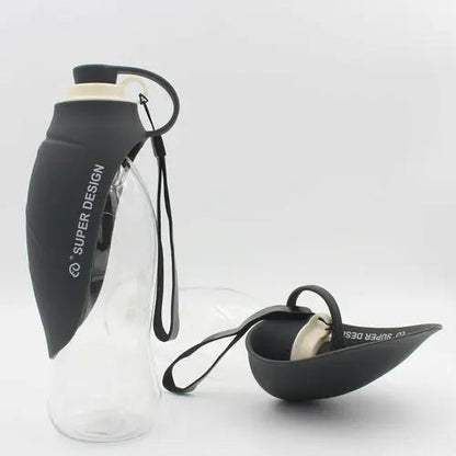 Portable Pet Water Dispenser Feeder Leak Proof Maroon Asteria