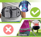 Dog Training Leash Waist Bag Hands-Free Outdoor Pet Running Maroon Asteria