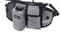 Dog Training Leash Waist Bag Hands-Free Outdoor Pet Running Maroon Asteria