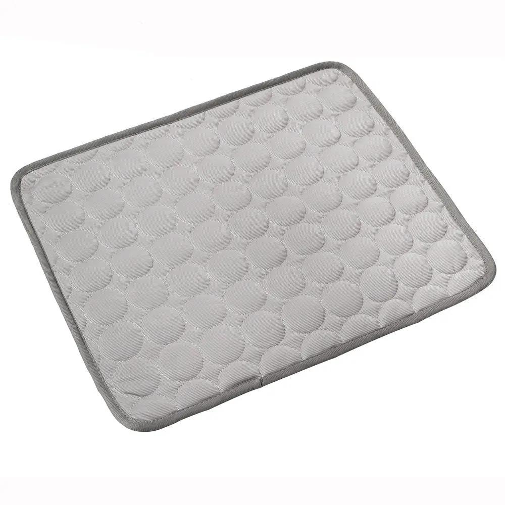Pet Summer Portable Ice Silk Cooling Pad Maroon Asteria
