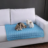 Pet Summer Portable Ice Silk Cooling Pad Maroon Asteria