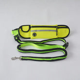 Pet Waist Bag Sports Traction Rope Reflective Waterproof Maroon Asteria