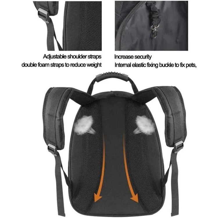 Pet Hardshell Traveling Backpack Yellow Pandora