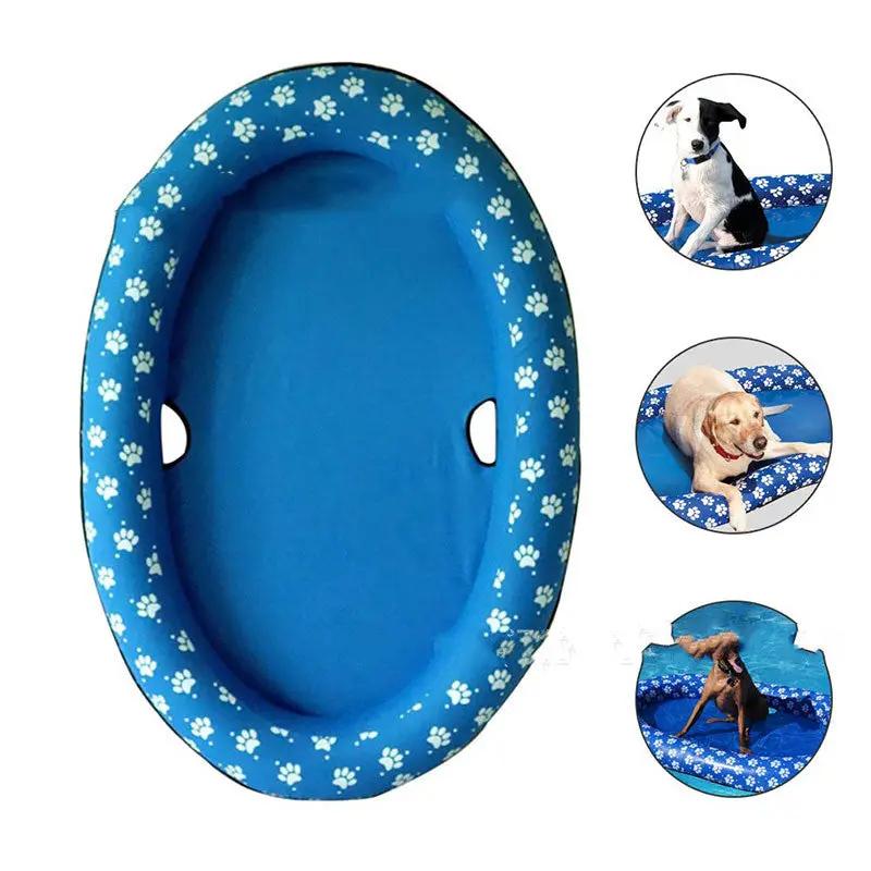 Dog Swimming Pool Inflatable Hammock Pets Pool Maroon Asteria