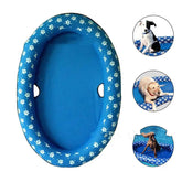 Dog Swimming Pool Inflatable Hammock Pets Pool Maroon Asteria