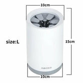 Portable Pet Paw Cleaner Cup Soft Silicone Comb Maroon Asteria
