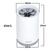 Portable Pet Paw Cleaner Cup Soft Silicone Comb Maroon Asteria
