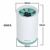 Portable Pet Paw Cleaner Cup Soft Silicone Comb Maroon Asteria