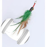 Interactive Cat Toy With Interchangeable Pet Feather Toys Maroon Asteria