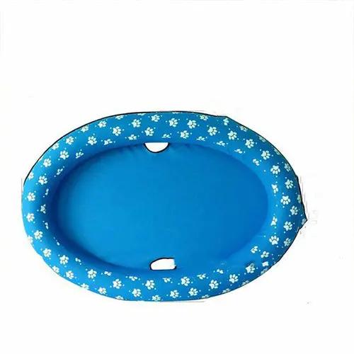 Dog Swimming Pool Inflatable Hammock Pets Pool Maroon Asteria