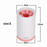 Portable Pet Paw Cleaner Cup Soft Silicone Comb Maroon Asteria