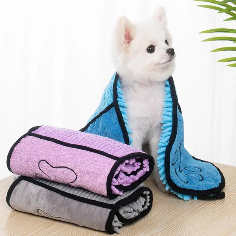Quick-Drying Cat Bath Towel For Pets Towel Dog Towels Maroon Asteria