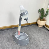 Automatic Pet Water Dispenser Stand Feeder Bowl Adjusting Height Maroon Asteria