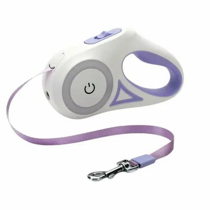 Automatic Retractable Lighting Dog Leash Yellow Pandora