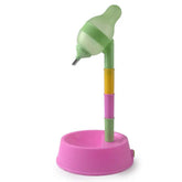 Automatic Pet Water Dispenser Stand Feeder Bowl Adjusting Height Maroon Asteria