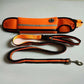 Pet Waist Bag Sports Traction Rope Reflective Waterproof Maroon Asteria