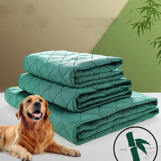 Natural Bamboo Fiber Pet Fixed-point Training Dog Pad Maroon Asteria