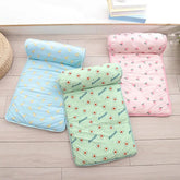 Cool Dog Mat Summer Pet Blanket Cooling Breathable Cat Bed Maroon Asteria