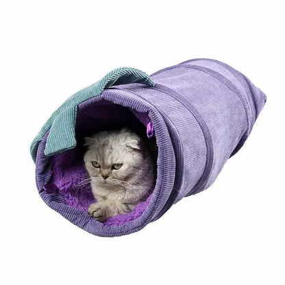 Creative Fruit Funny Pet Cat Tunnel Toys Maroon Asteria