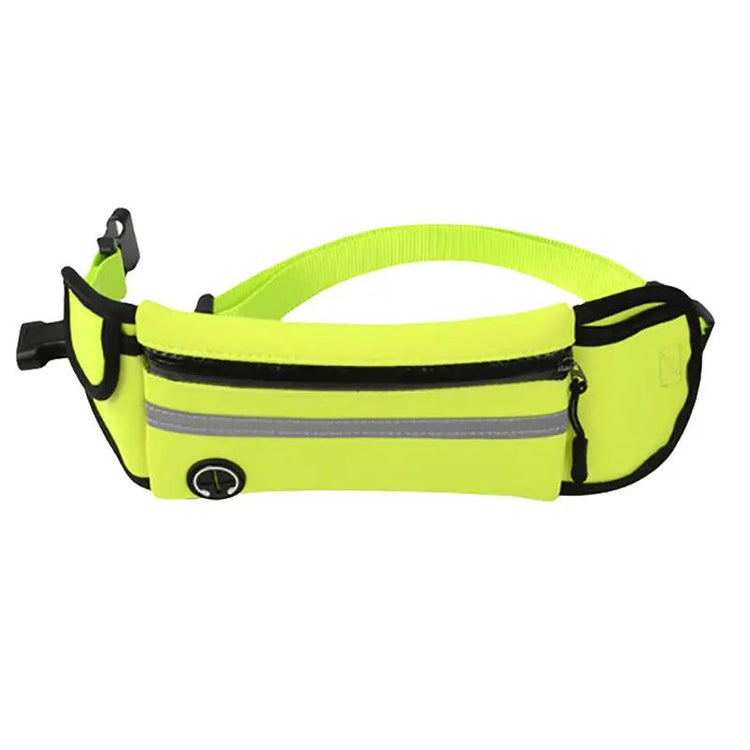 Pet Waist Bag Sports Traction Rope Reflective Waterproof Maroon Asteria