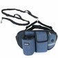 Dog Training Leash Waist Bag Hands-Free Outdoor Pet Running Maroon Asteria
