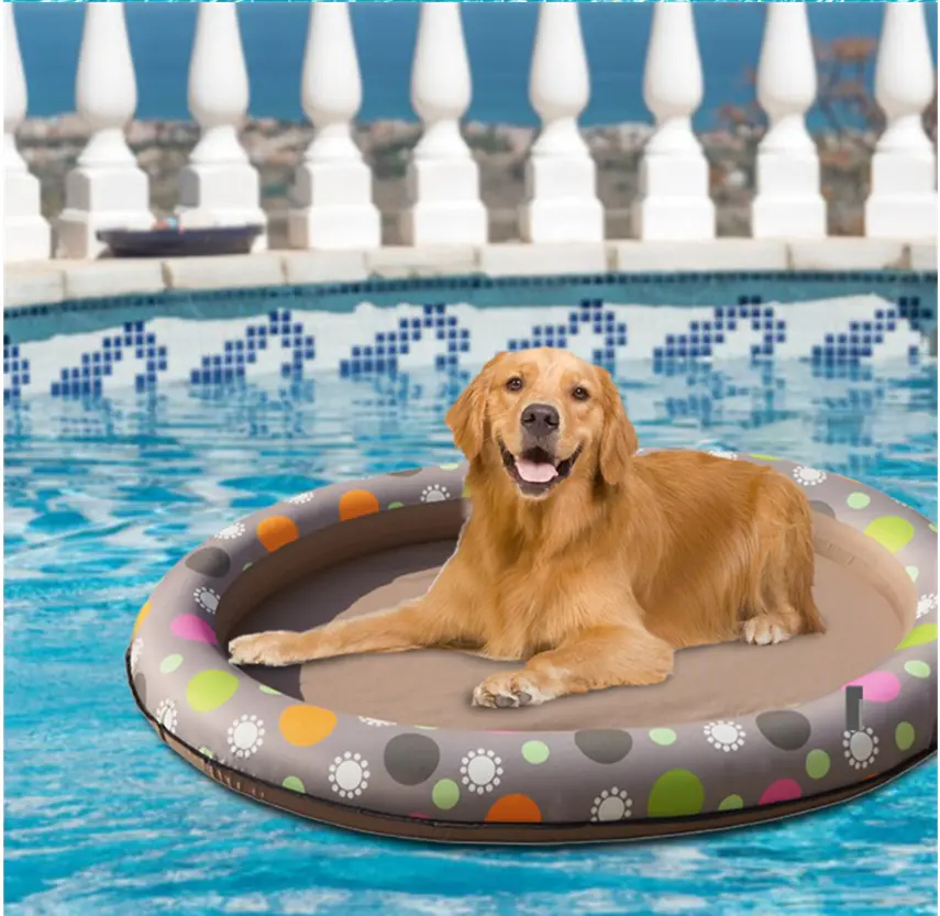 Dog Swimming Pool Inflatable Hammock Pets Pool Maroon Asteria