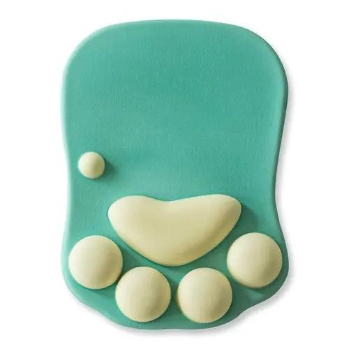 Comfortable Office Desk Cat Paw Wrist Support Mouse Pad Maroon Asteria
