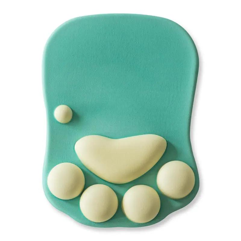 Comfortable Office Desk Cat Paw Wrist Support Mouse Pad Maroon Asteria