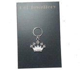 White Crown Small Pet Collar Charm Salmon Oscar