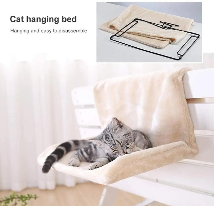 Cozy Portable Cat Hanging Hammock Bed Yellow Pandora