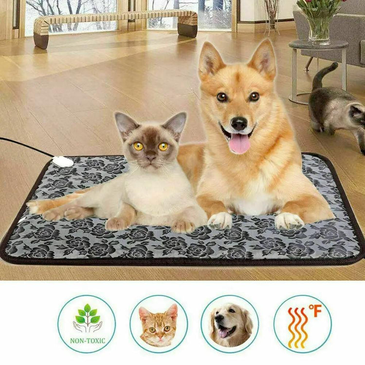 Thermal Heating Waterproof Bed Pad for Pets with Adjustable Yellow Pandora