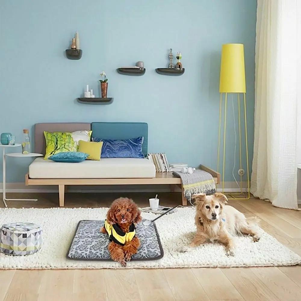 Thermal Heating Waterproof Bed Pad for Pets with Adjustable Yellow Pandora