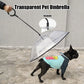 New Transparent Pet Umbrella Well Made Detachable Adjustable Rainy Day Outdoor Dog Walking Leash for Small Dogs Pet Supplies