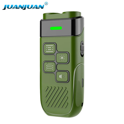 Dual Ultrasonic Pet Dog Repeller Professional Dog Training Device Rechargeable Anti Dog Bark Deterrent with LED Flashlight