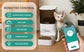 Automatic Cat Feeder, Timed Cat Feeder with APP Control, Dog Food Dispenser with Lock Lid, 30S Voice Recorder, 4L Pet Feeder