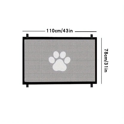 Pet Partition Safety Net Portable Polyester Net Cat Dog Indoor Obstacle Protection Net Fence Cat Screen Door Pet Supplies