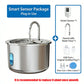 2L Stainless Steel Pet Water Fountain with USB Cat Ultra Quiet Water Dispenser Pets Filter Fountain Smart Drinking Feeder Bowl