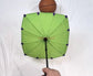 Pet umbrella! Personalized fluorescent green! Fully automatic folding square umbrella for dog walking